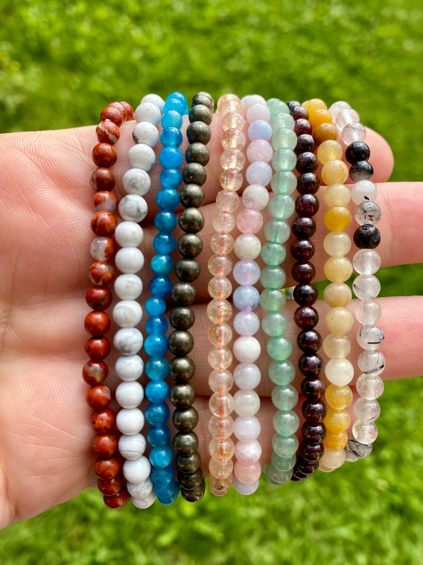 Bracciali Palline Pietre Mini