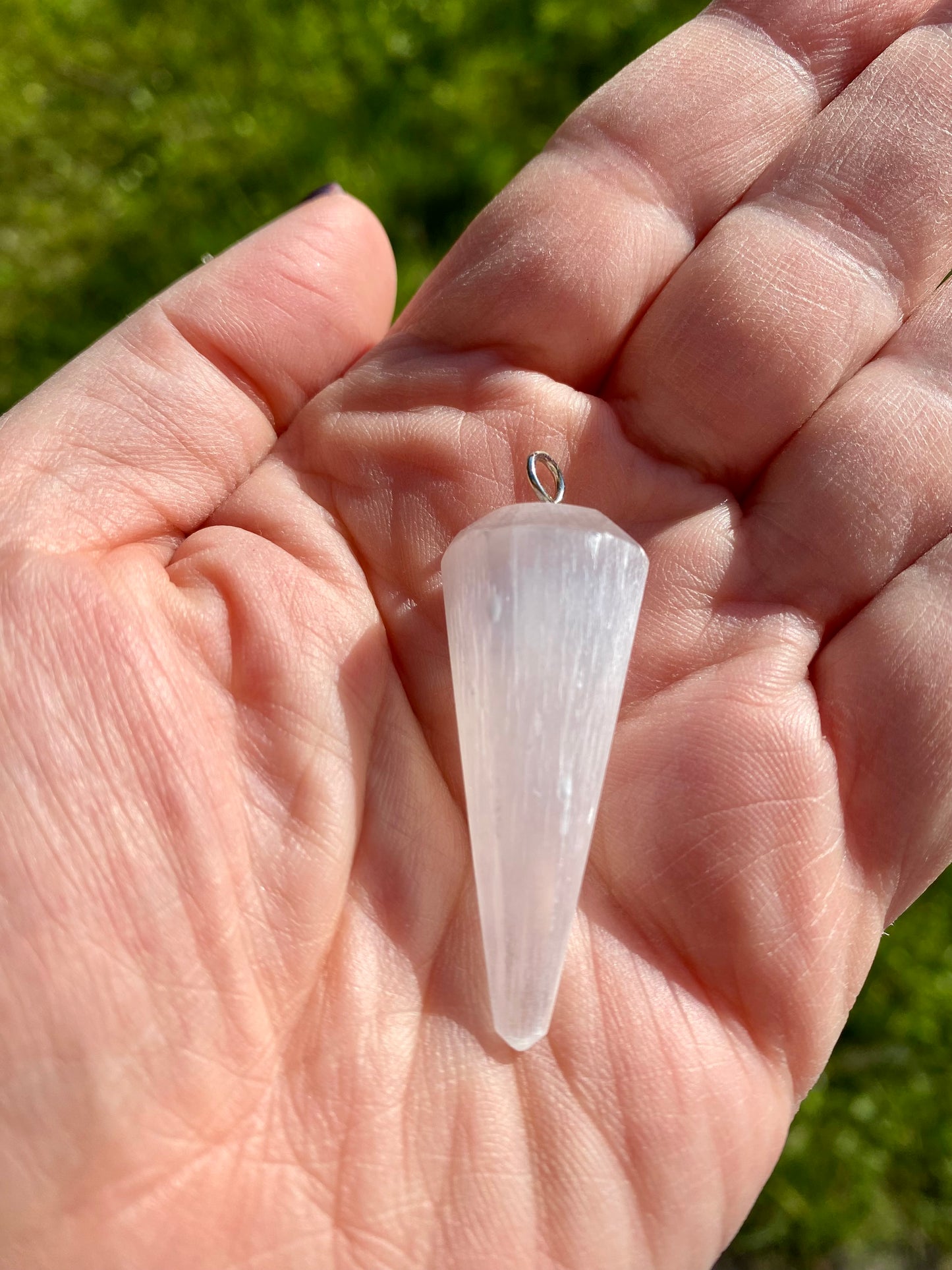Ciondolo Pendolino di Selenite