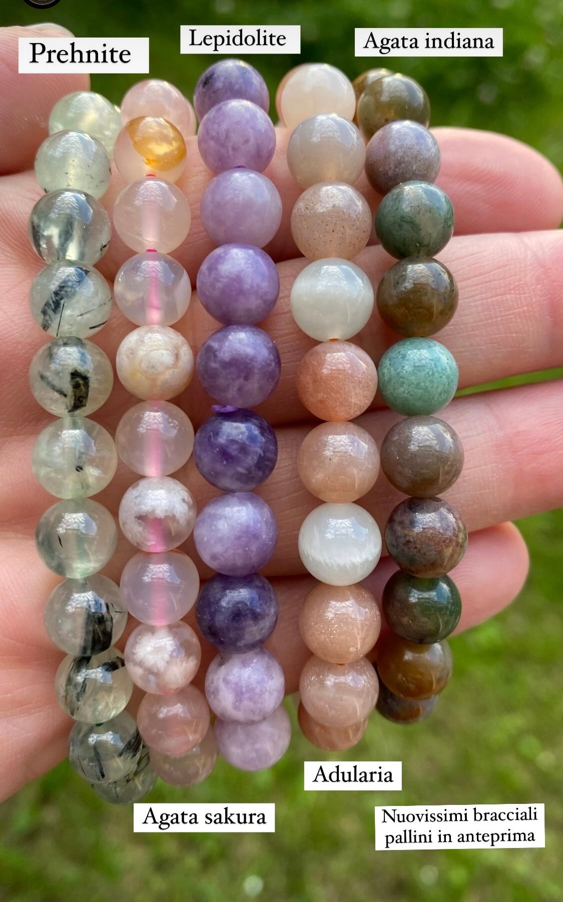 Bracciali Palline Pietre