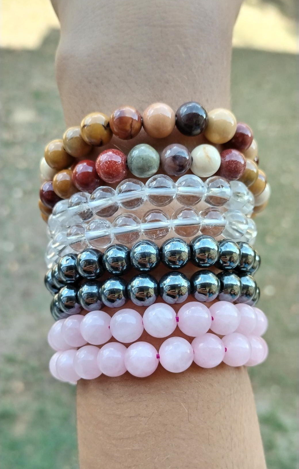 Stock Bracciali Palline Pietre