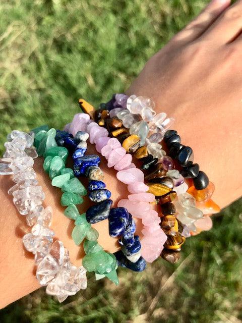 Bracciali Chips Pietre Miste - Stregadellemele Crystal Shop
