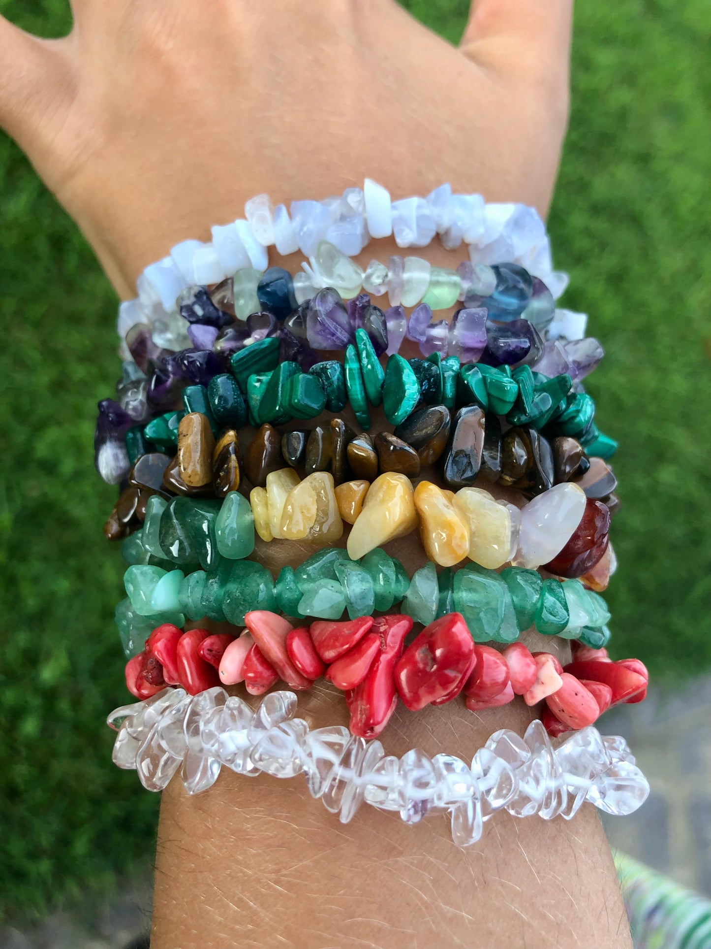 Stock Bracciali Chips Pietre