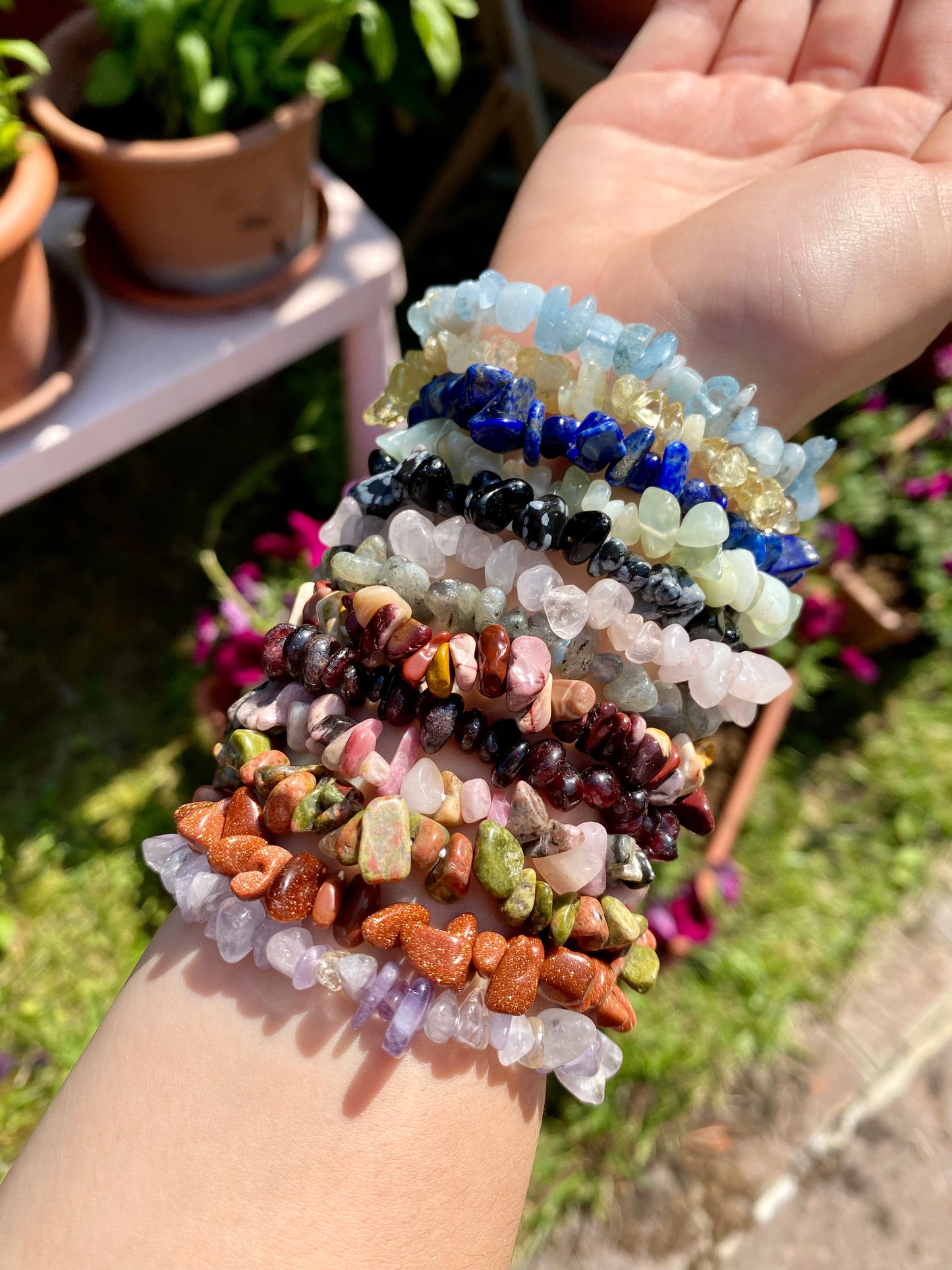 Stock Bracciali Chips Pietre