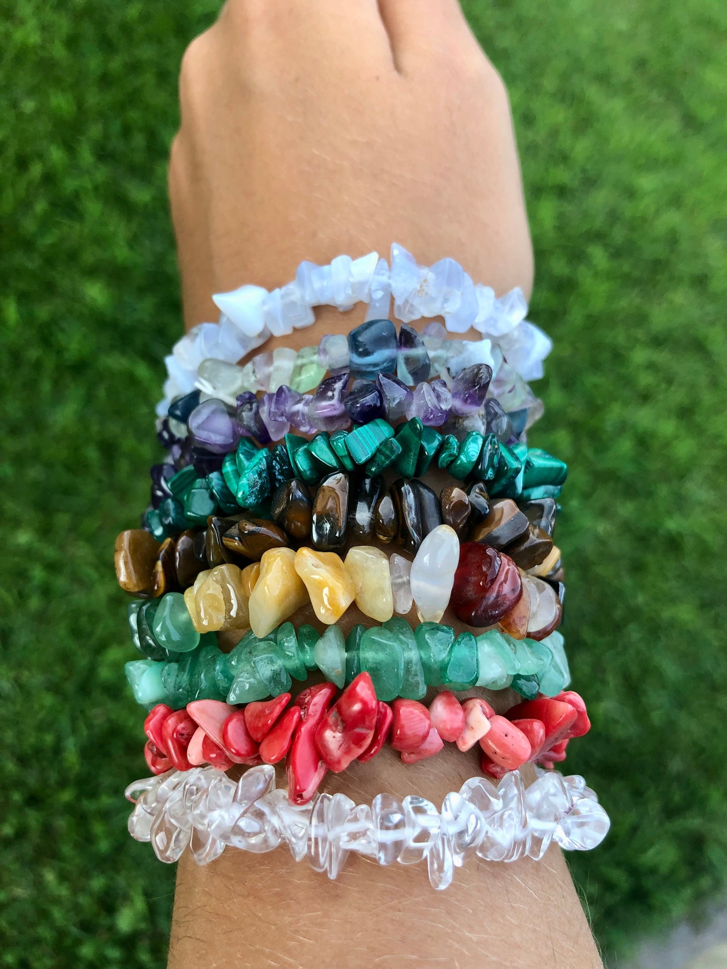 Stock Bracciali Chips Pietre