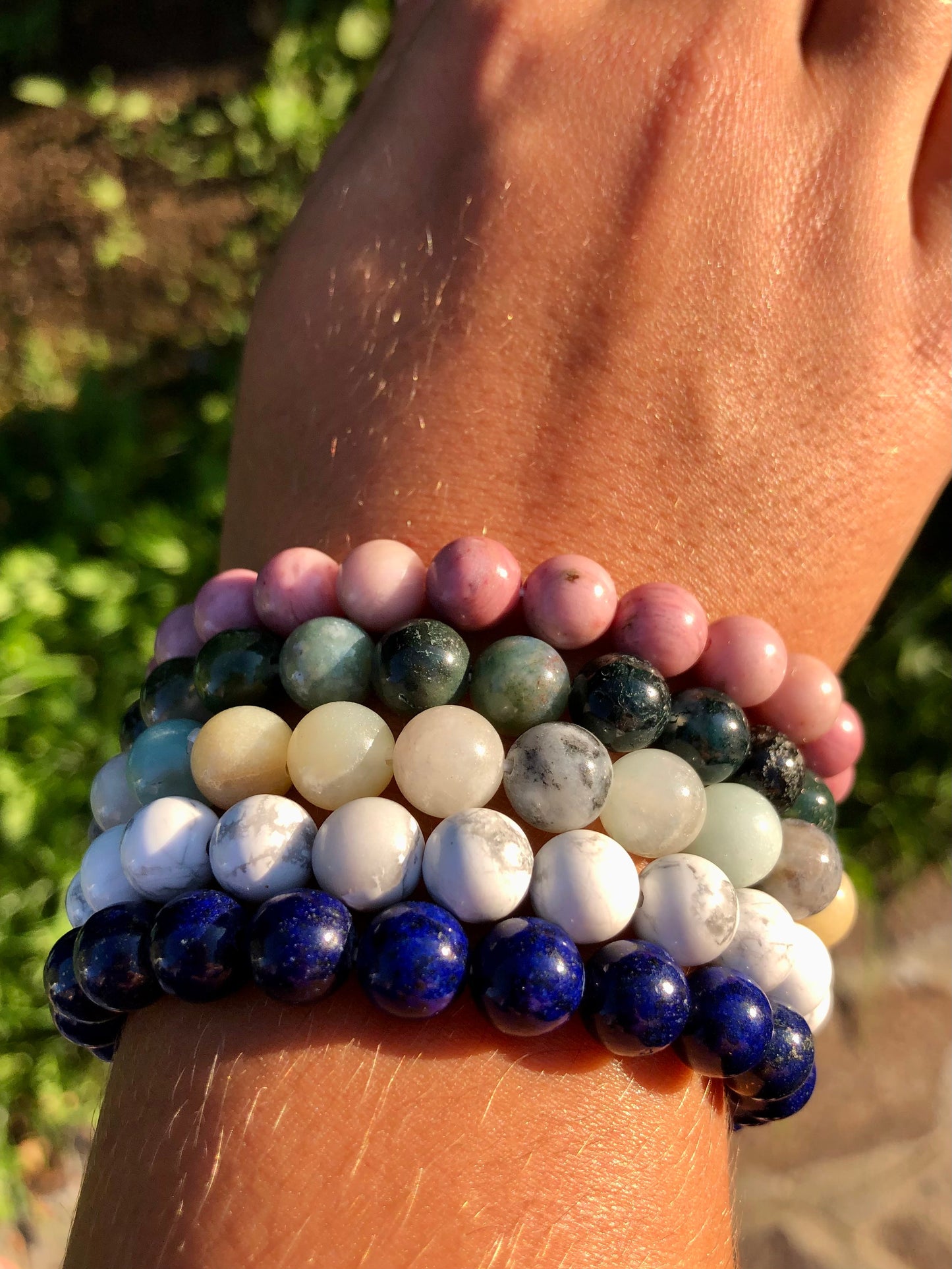 Stock Bracciali Palline Pietre