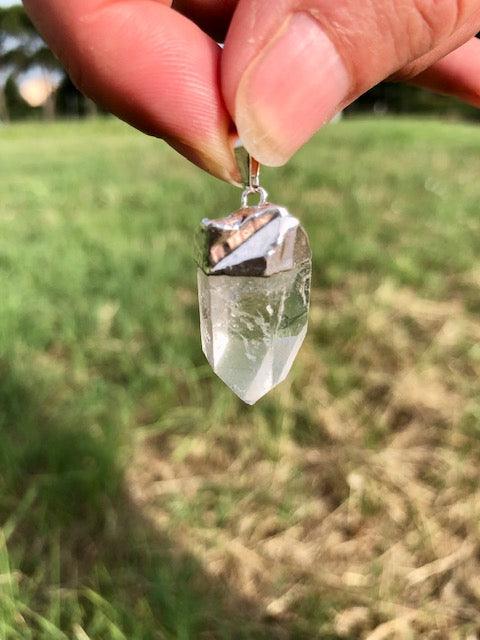 Ciondolo Punta di Cristallo di Rocca - Stregadellemele Crystal Shop