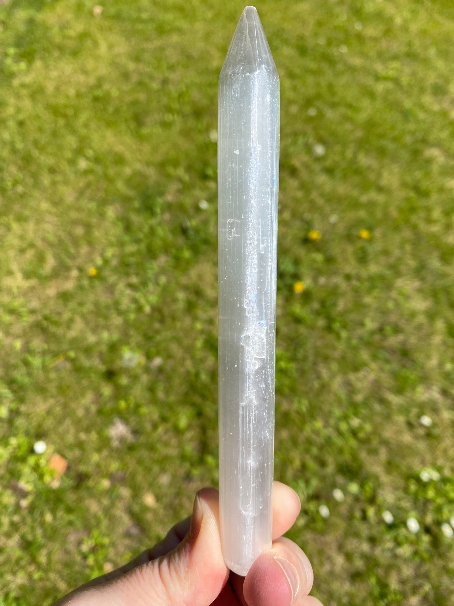 Bacchetta di Selenite Laser