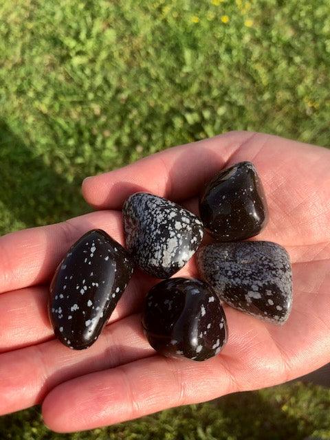 Ossidiana Fiocco di Neve - Stregadellemele Crystal Shop