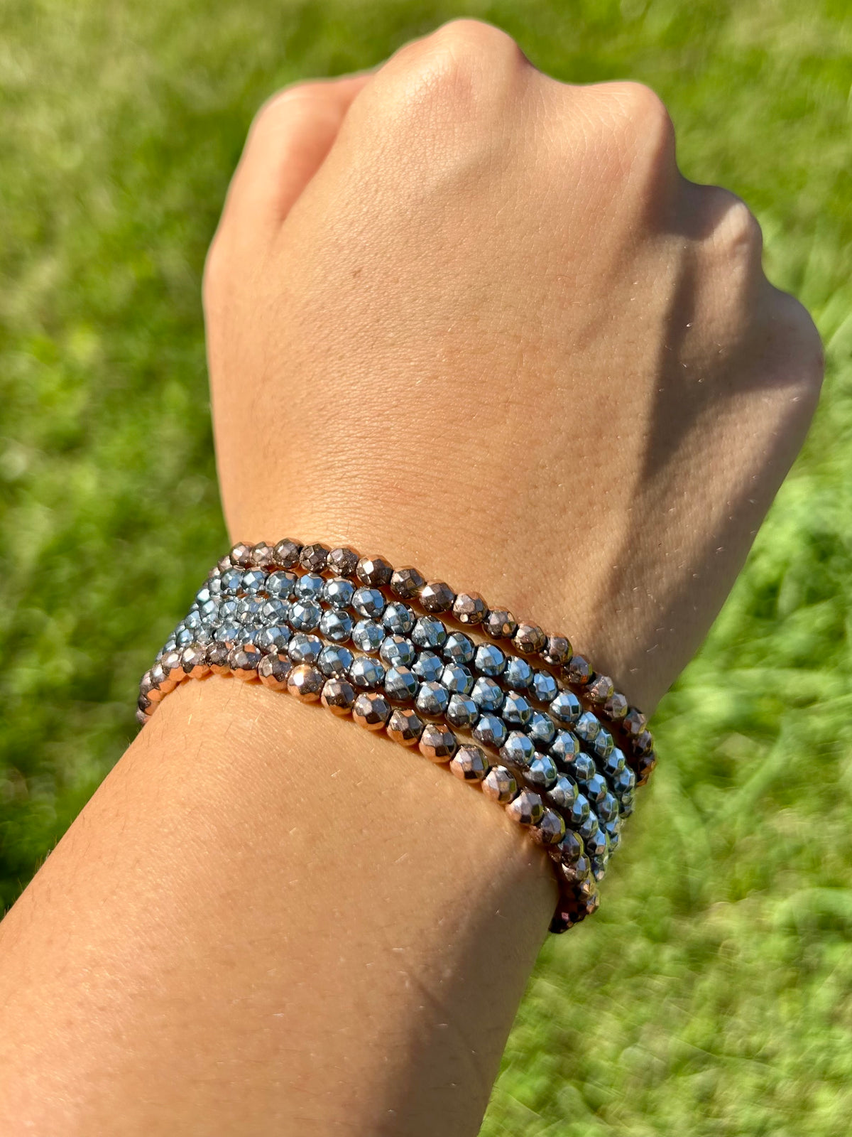 Bracciale Ematite Sfaccettata