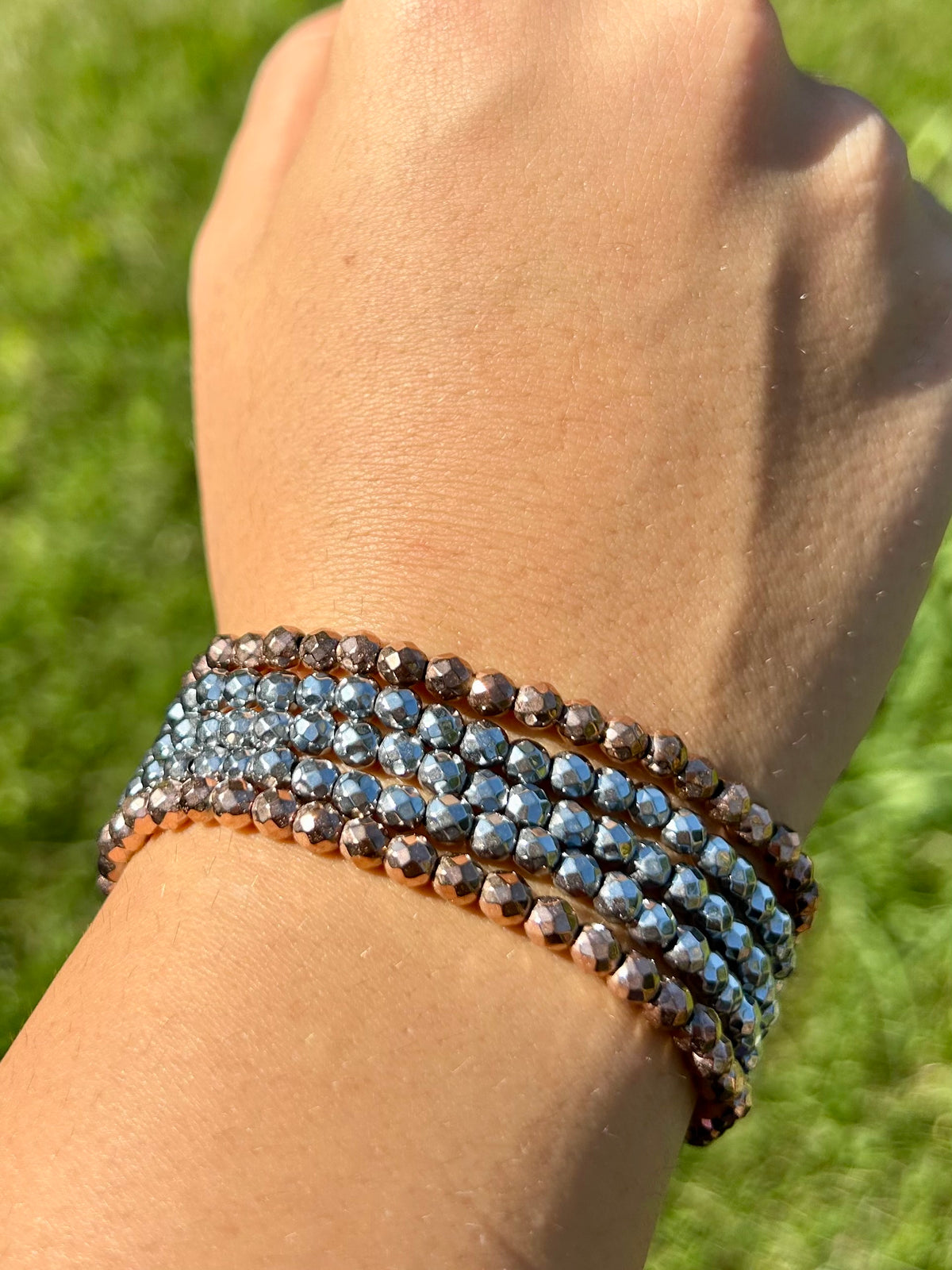 Bracciale Ematite Sfaccettata